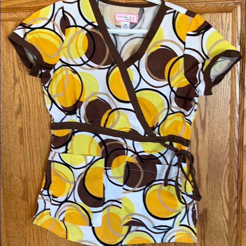 Koi Scrub Top.